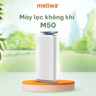 Máy lọc không Khí Meliwa  M50 Diện tích lọc 50m2, Tia UV-C, Ion Âm, Diệt Khuẩn, Lọc Bụi Siêu Mịn, BH 365 Ngày