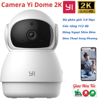 Camera wifi quan sát Yi Dome Guard 2K 3 Megapixel - Đàm thoại song phương - Cảnh báo chuyển động