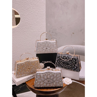 Túi cốp đi tiệc sang trọng nạm bling bling Fullbox