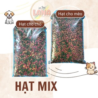 Thức ăn hạt mix cho chó mèo