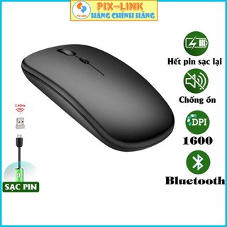 Chuột không dây Bluetooth wireless USB tự sạc pin PIX-LINK M90 siêu mỏng, chống ồn