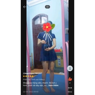 Bikini liền váy cộc tay