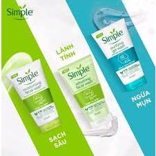 Sữa rửa mặt simple dưỡng ẩm cho da khỏe , mịn màng 150ml