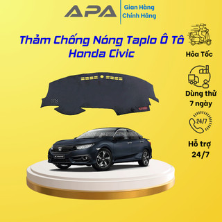 Thảm taplo ô tô lông cừu 📌HÀNG LOẠI I📌 xe HONDA CIVIC có 3 lớp chống Trượt