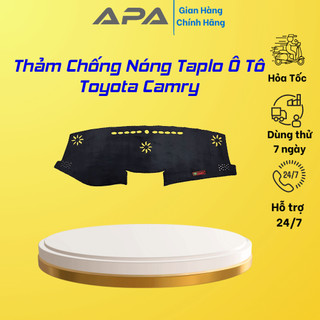 Thảm taplo ô tô lông cừu 📌HÀNG LOẠI I📌 xe Toyota Camry chống nóng có 3 lớp chống trượt
