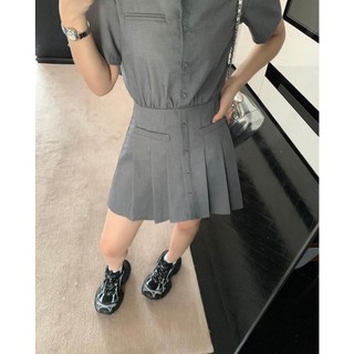 [ Bigsize 55-100kg] Váy sơ mi xếp li