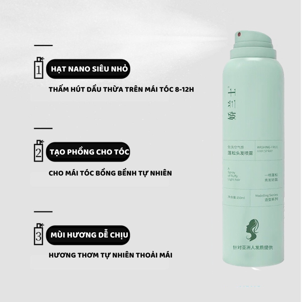 [QUÀ TẶNG-KHĂN MẶT NÉN] Dầu Gội Khô SPES Dạng Xịt Tạo Phồng Cấp Tốc 3 Mùi Hương Giữ Nếp Tóc Đến 8 Tiếng SHUSHU COSMETICS