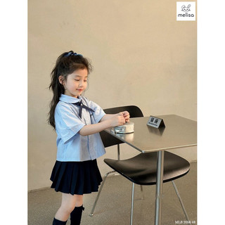 Set Váy Bé Gái Cổ Nơ MLS