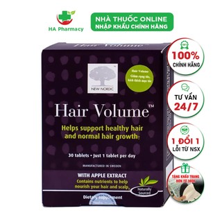 Viên uống Hair Volume - Kích thích mọc tóc, giảm rụng tóc, giúp tóc chắc khỏe
