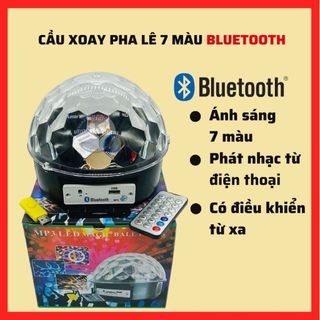 Quả cầu pha lê 7 màu Bluetooth có điều khiển từ xa , nhấy nháy đèn chớp đèn nháy đèn sân khấu đèn karaoke