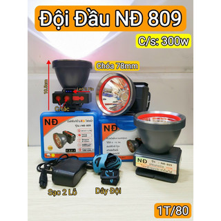 Đèn pin đội đầu siêu sáng nđ 1110, 809, 1109, 1107