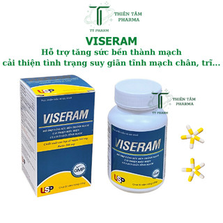 Viên uống giảm suy giãn tĩnh mạch viseram -giảm phù chân, nặng chân do giãn tĩnh mạch-tăng sức bền thành