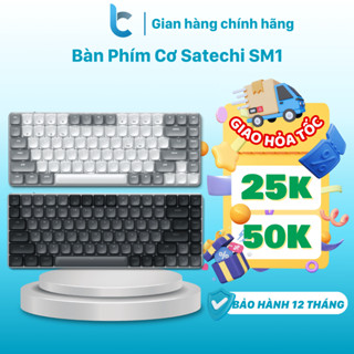 Bàn Phím Cơ Satechi SM1/ SM3 Không Dây 84 phím/ 108 phím/ 14 Hiệu Ứng Đèn Nền LED - Hàng Chính Hãng