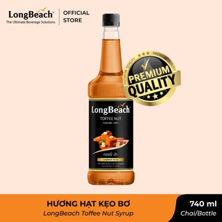 Siro cô đặc hương hạt kẹo bơ - longbeach toffee nut flavoured syrup 740ml
