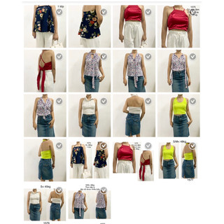 Áo cổ yếm, áo croptop, áo yếm 2hand