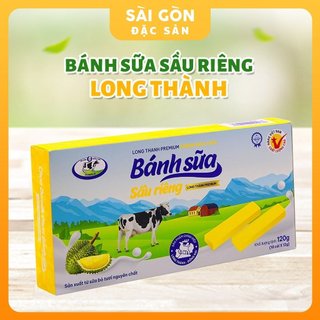 Bánh Sữa Long Thành Nguyên Chất Vị Sầu Riêng Hộp 120 Gam Sài Gòn Đặc Sản