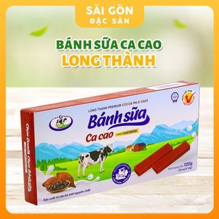 Bánh sữa long thành nguyên chất vị ca cao hộp 120 gam sài gòn đặc sản