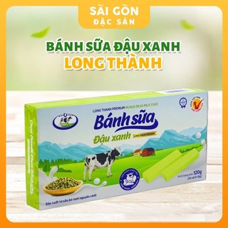 Bánh Sữa Long Thành Nguyên Chất Vị Đậu Xanh Hộp 120 Gam Sài Gòn Đặc Sản