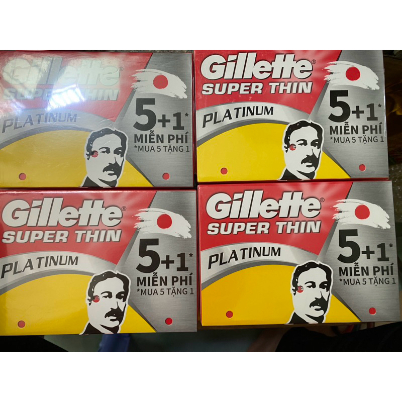 Lưỡi Lam Gillette - Hộp 120 Lưỡi (20 hộp nhỏ, mỗi hộp 6 lưỡi)