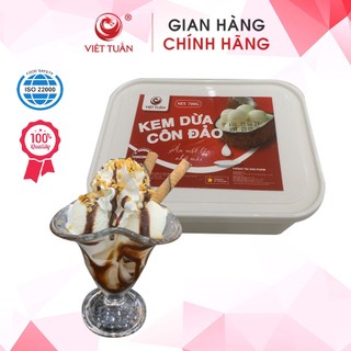 (HỎA TỐC) Kem Dừa Côn Đảo Hiệu Việt Tuấn, Vị Đặc Trưng, Dẻo mịn, Ngọt thanh, Hộp 700g