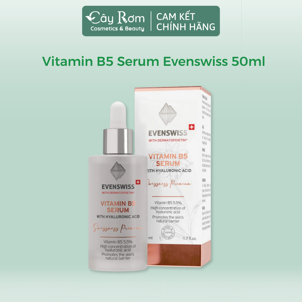 Vitamin B5 Serum Evenswiss 50ml Fullbox Cấp ẩm Chăm sóc da | Cây Rơm Cosmetics