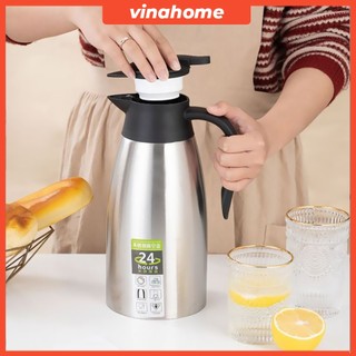 Bình giữ nhiệt 2 lít bình ủ phích giữ nhiệt inox 304 bình giữ nhiệt cỡ lớn 2000ml ấm pha trà pha chè cỡ lớn cao cấp