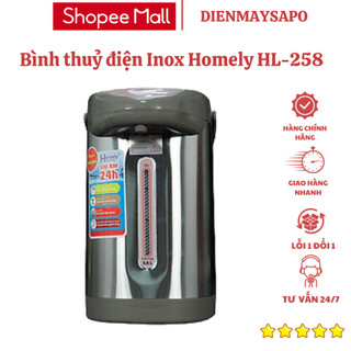 Bình thuỷ điện Homely đun nước giữ nhiệt dung tích 4-6L, an toàn, chính hãng, bảo hành 12 tháng
