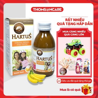 Canxi cho bé Hartus, thêm D3 và Vitamin K2,siro Hatus cho trẻ 4, 6 tháng 1 tuổi tăng chiều cao - Nhập khẩu từ Châu Âu