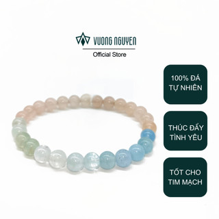 Vòng tay beryl tự nhiên cực đẹp màu sắc nhẹ nhàng thanh lịch - VN gems