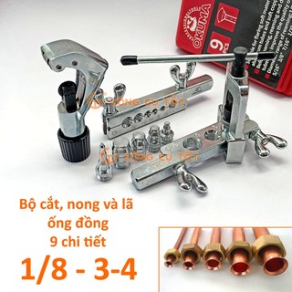 Bộ lã và nong ống đồng okuma 8 cỡ 1/8-3/4 - bộ loe ống đồng okuma 9 món
