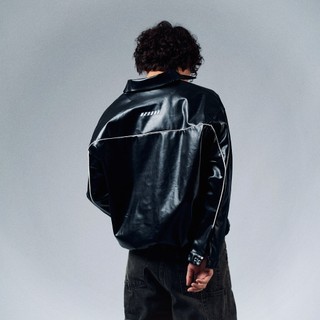 ÁO KHOÁC ISME EMBROIDERED LEATHER BOMBER JACKET