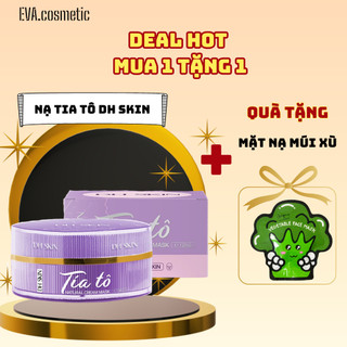 Mặt nạ tía tô dh skin dưỡng trắng da giảm thâm nám + tặng nạ múi xù