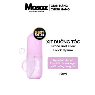 Xịt dưỡng tóc Grace & Glow Black Opium Silky Hair Mist Spray Soft and Silk hair with Golden Marula + Olive Oil