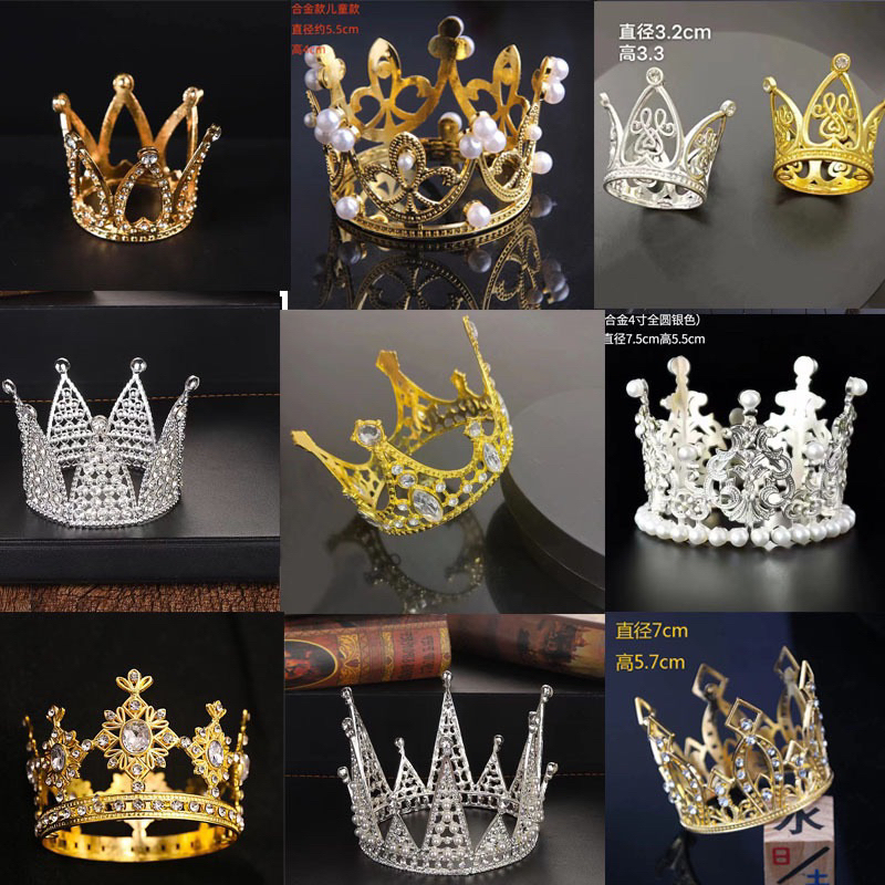 [RẺ VÔ ĐỊCH] - Các Mẫu Vương Miện Trang Trí Bánh Kem - Vương  miện trang trí bánh sinh nhật bánh kem