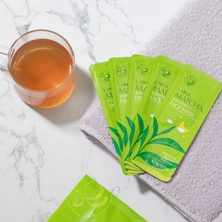 🍑🍑bịch 1 miếng mặt nạ ngủ trà xanh matcha laikou