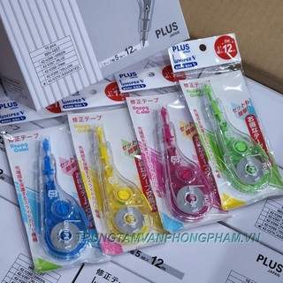 Nguyên hộp 10 cái băng xóa dài plus whiper v happy color wh – 105t