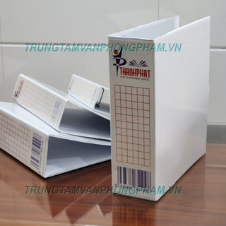 COMBO 2 CÁI THÀNH PHÁT Bìa còng nhẫn chữ D A4 kiếng màu trắng / màu xanh 2 còng / 3 còng / 4 còng binder