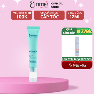 Anti Acne Repair Gel- Gel giảm mụn cấp tốc 3 tác động Emmié By HappySkin 12ml
