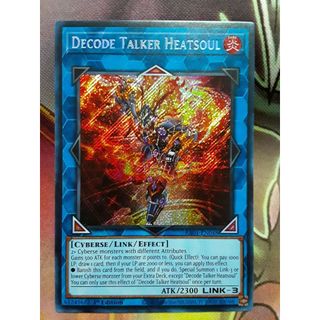 ra01 Lá bài thẻ bài Yugioh Decode Talker Heatsoul - ultimate super Ultra Rare - Tặng bọc bài nhựa bảo quản