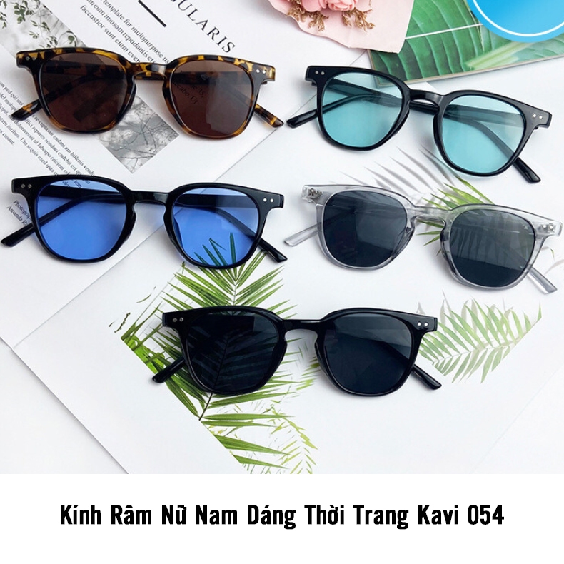 Kính Râm Nữ Nam Dáng Thời Trang KAVI 054 - Mắt Kính Nhiều Màu Sắc Hot Trend Đi Biển Mùa Hè