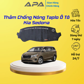 Thảm taplo ô tô lông cừu 📌HÀNG LOẠI I📌 xe KIA SEDONA chống nóng có 3 lớp chống trượt
