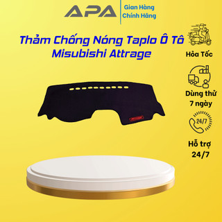 Thảm taplo ô tô lông cừu 📌HÀNG LOẠI I📌 xe Mitsubishi Attrage [MỚI NHẤT] có 3 lớp chống trượt