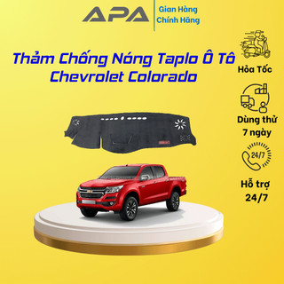 Thảm taplo ô tô lông cừu 📌HÀNG LOẠI I📌 xe Chevrolet Colorado chống nóng có 3 lớp chống trượt