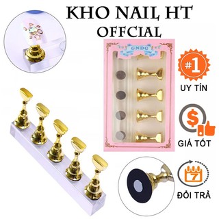 Đế gắn móng giả chân đế nam châm màu vàng