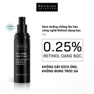 Kem dưỡng Revision trẻ hóa và tái tạo da chuyên sâu với 0,25% Retinol & Backuchiol D.E.J Night Face Cream 48g