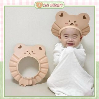 Mũ tắm che tai chắn nước cho bé, kiêm che nắng và cắt tóc 3 trong 1 - 2X MART