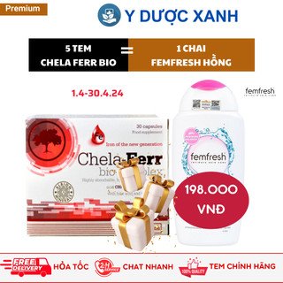 Mua chela ferr bio complex, 30 viên, bổ sung sắt cho bà bầu - y dược xanh