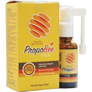 Xịt giảm ho Propobee Spray keo Ong hạ nhiệt miệng, giảm viêm họng dạng xịt 360 độ - Chai 30ml