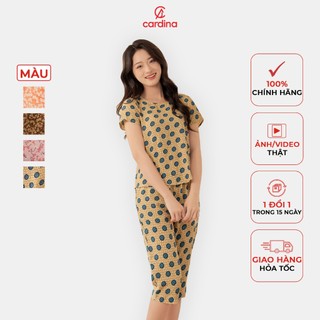 Đồ bộ nữ CARDINA chất liệu lụa Hàn Châu kiểu dáng trẻ trung năng động 4BSL02
