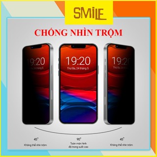 Kính cường lực iphone chống nhìn trộm kk 4D chống vân tay full màn 8 7plus x xsmax 11 12 13 14 15 16 pro max promax plus